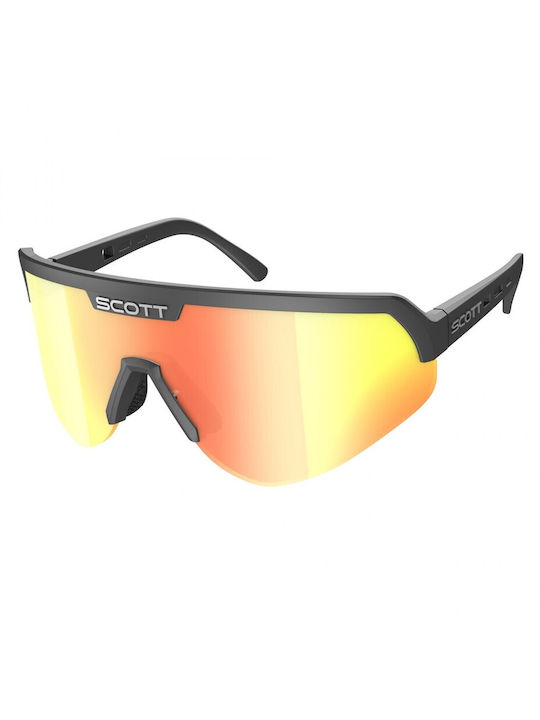 Scott Shield Sunglasses with Black Plastic Frame and Multicolour Mirror Lens 2811880001192