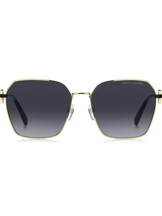 Marc Jacobs Women's Sunglasses with Gold Metal Frame and Gray Gradient Lens MARC729/S RHL9O 58