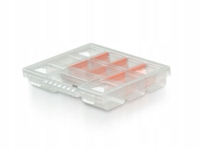 Prosperplast Tool Compartment Organiser 10 Slot Transparent 19.5x15.5x3.5cm