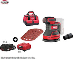 Skil Battery Powered Eccentric Sander 125mm Battery 20V 1x2.5Ah with Speed Control and with Suction System