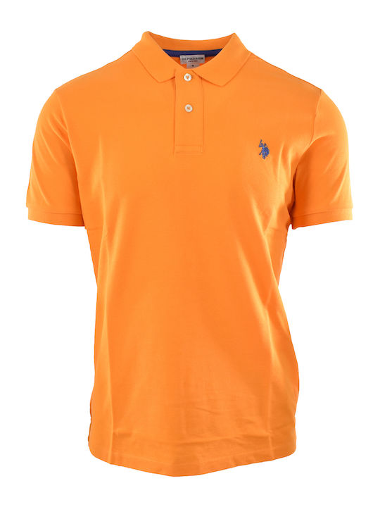 U.S. Polo Assn. Herren T-Shirt Kurzarm Orange