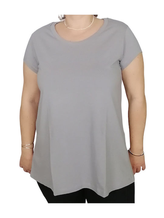 Target Women's Blouse Cotton Short Sleeve grey