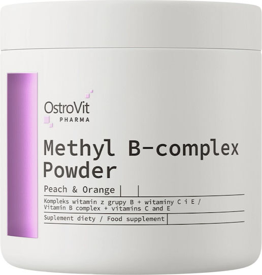 OstroVit Methyl B-Complex Vitamin for Energy, Immune System Boost & the Nervous System Peach Orange 180gr