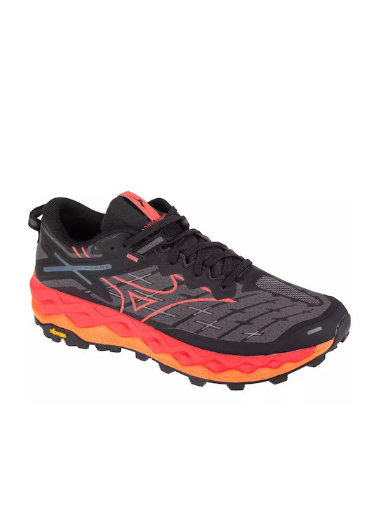 Mizuno Wave Mujin 10 Ανδρικά Αθλητικά Παπούτσια Running Μαύρα