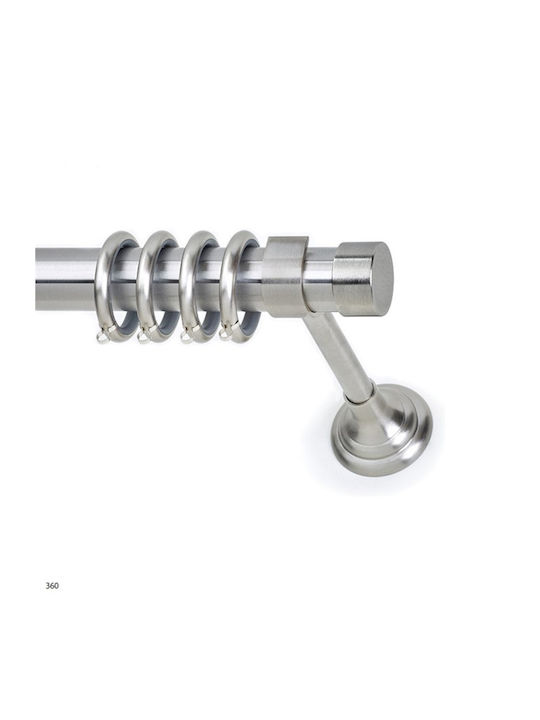 Metallic Curtain Pole Tapo Single Φ25mm 160cm Single