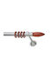 Anartisi Metallic Curtain Pole Evo Wood Single Φ25mm 160cm Cherry