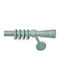 Anartisi Metallisch Vorhangstange Ravena Doppel mit Schiene Φ25mm 160cm Forged