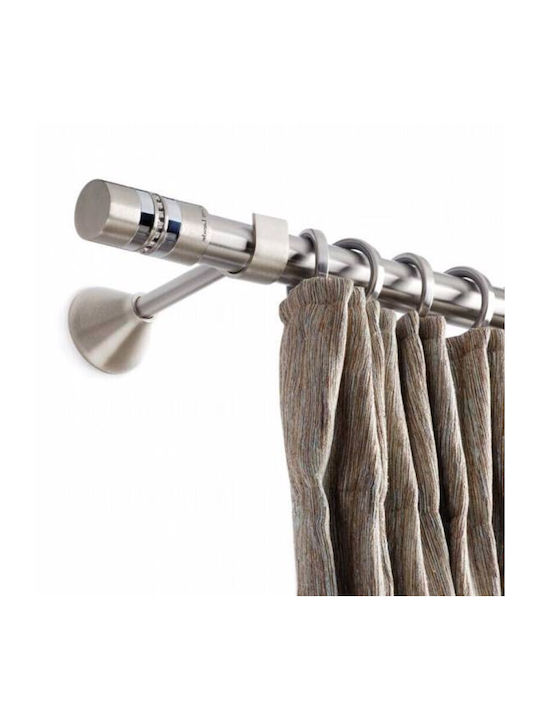 Guy Laroche Metallisch Vorhangstange Sugar Einfach Φ25mm 160cm Silber