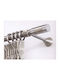 Guy Laroche Metallic Curtain Pole Brooklin Double with Rod Φ25mm 200cm Silver
