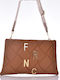 FRNC Damen Tasche Hand Tabac Braun