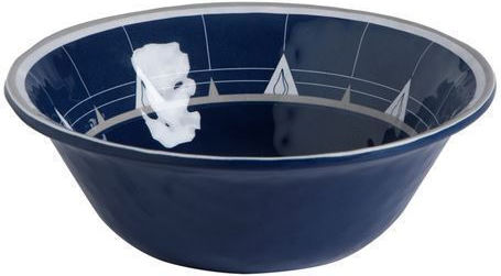 Marine Business Serving Bowl Round made of Melamine Gray with Diameter 15cm