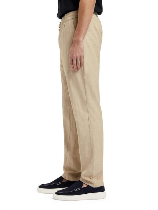 Scotch & Soda Warren Παντελόνι σε Ίσια Γραμμή Μπεζ