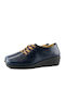 Women's Leather Oxford Shoes Blue