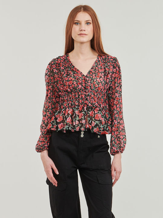 Desigual Damen Bluse Schwarz