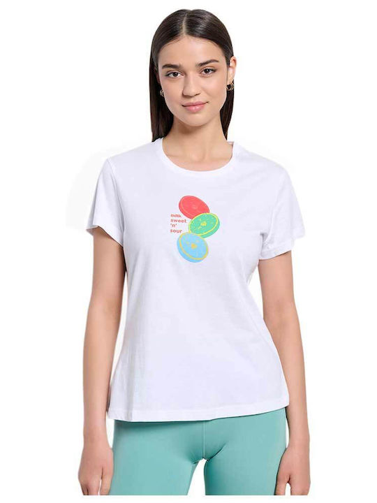 Γυναικείο Αθλητικό T-shirt Λευκό