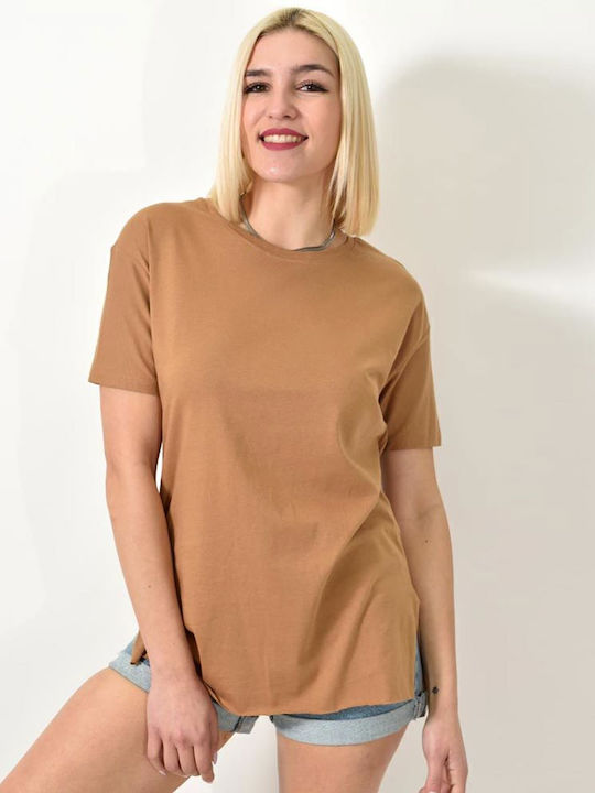 Bluza Damă Oversized Tricou Maro
