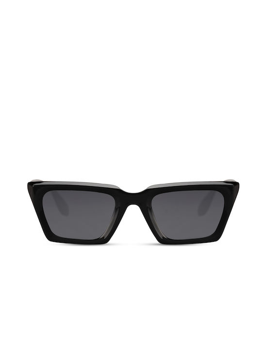 Solo-Solis Sunglasses with Black Plastic Frame and Black Lens NDL5629