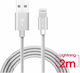 Jellico Regulat USB 2.0 spre micro USB Cablu Gri 2m 1buc