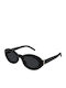 Ysl Women's Sunglasses with Black Plastic Frame and Black Lens SL M136 001