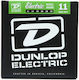 Dunlop Набор Струни За Електрическа Китара Никелова Рана 11 - 50