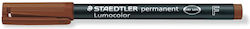 Staedtler Lumocolor Ανεξίτηλος Μαρκαδόρος Brown