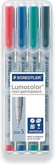 Staedtler Color Transparency Markers S Lumocolor 4pcs
