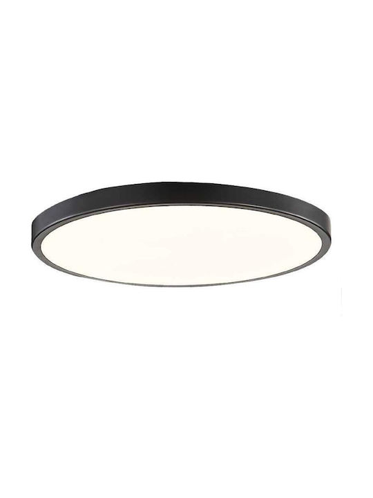 Inlight Metalică Plafonieră de Tavan cu LED Integrat în culoare Negru 40buc