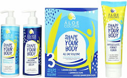 Aloe Colors Shape Your Body Skin Care Set for Firming with Body Scrub & Slimming Cream