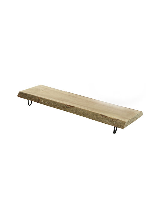 Kaemingk Wooden Rectangular Serving Tray with Handles in Brown Color 22x70cm 552980-01 1pcs
