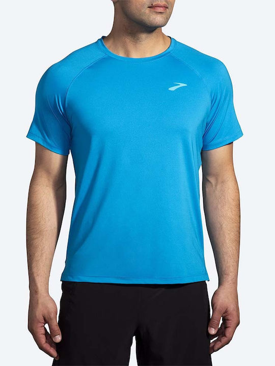 Brooks Tricou sportiv pentru bărbați cu mâneci scurte BLUE