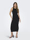 Only Maxi Rochie cu Slit Black