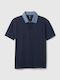 Polo pentru copii Cu mânecă scurtă tapestry navy