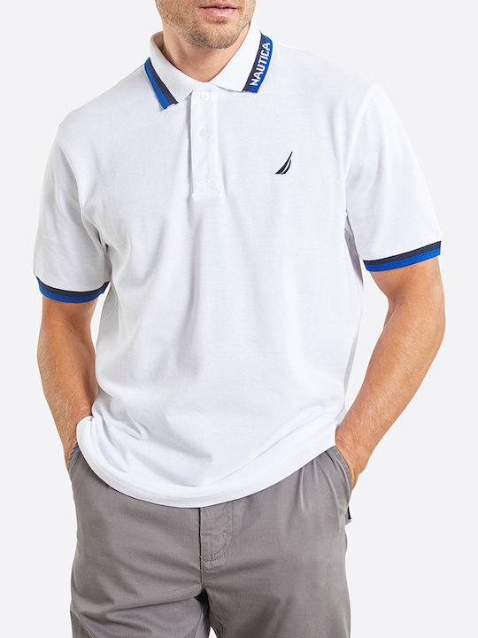 Nautica Ανδρική Μπλούζα Κοντομάνικη Polo White