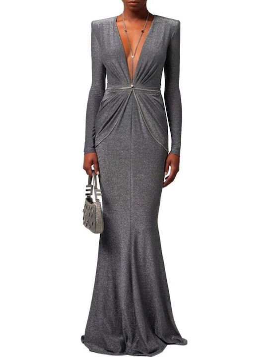 Elisabetta Franchi Rochie All Day Gri Elisabetta Franchi Rochie All Day Gri