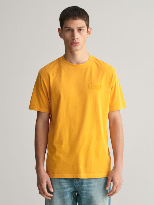 Gant Men's Short Sleeve T-shirt Yellow