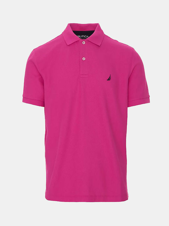 Nautica Herren Kurzarmshirt Polo Fuchsia