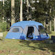 vidaXL Summer Camping Tent Green For 9 People 441x288x217cm