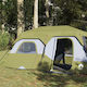 vidaXL Summer Camping Tent Green For 9 People 441x288x217cm