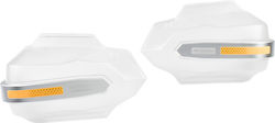 Motowolf Motorcycle Protective Hand Guards in White Colour
