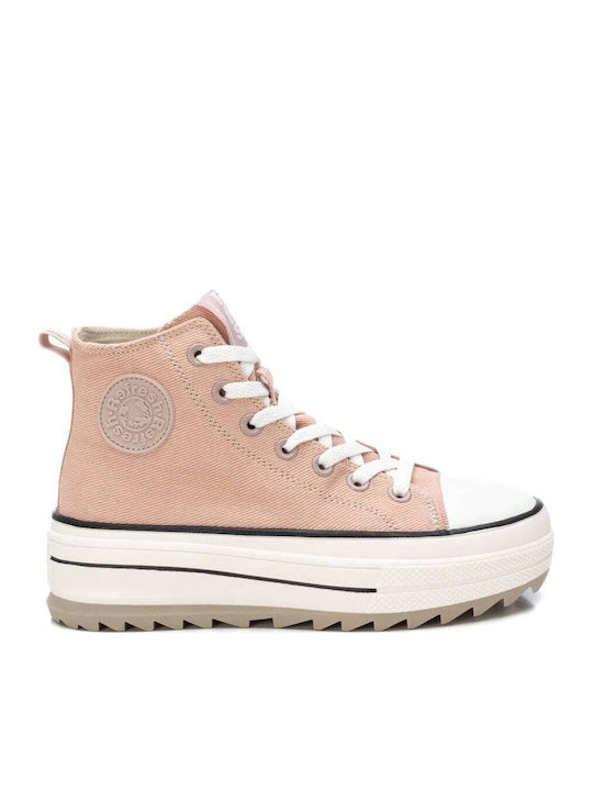 Γυναικεία Flatforms Μποτάκια Nude