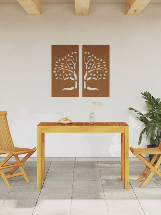 Garten- und Terrassentisch aus Akazie Braune 110x55x75cm