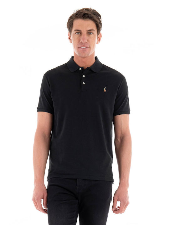 Ralph Lauren Custom Ανδρική Μπλούζα Κοντομάνικη Μαύρη