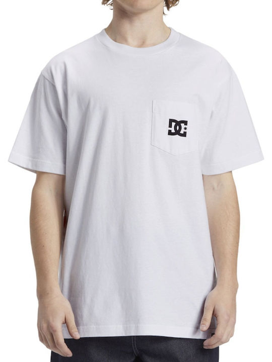 DC T-shirt Bărbătesc cu Mânecă Scurtă White