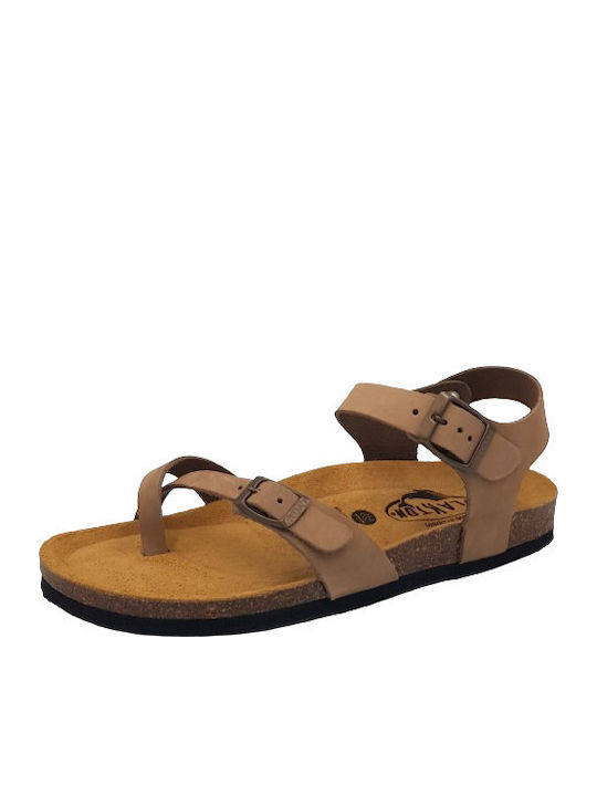 Plakton Leather Women's Flat Sandals Anatomic i...