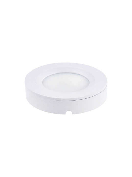 Horoz Electric Round Recessed Spot with Integrated LED and Natural White Light White 1pcs