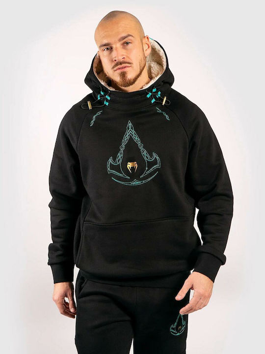 Суитшърт с Качулка Black/Blue