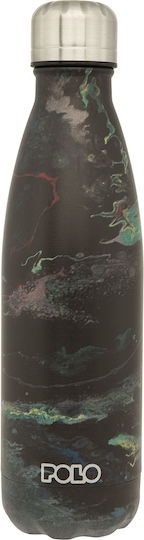 Polo Craft Μπουκάλι Θερμός Ανοξείδωτο BPA Free 500ml Craft Black Green