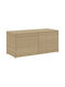 vidaXL Außenlagerbox Rattan 283Es Beige L120xB50xH56cm