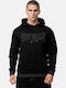 Kneep Φούτερ με Κουκούλα Black/Grey