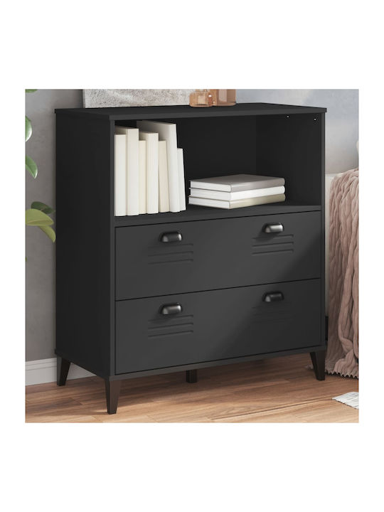 Bibliothek Black 80x40x90cm